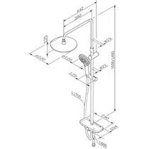 Душевая система AM.PM Like F0780222 черный матовый, фото №2