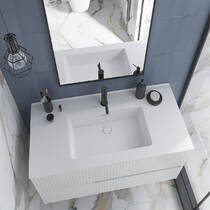 Тумба Devit  Style 442080W 80 см с раковиной, белая, фото №4