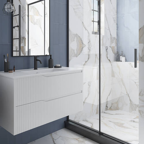 Тумба Devit Style 442080W 80 см з раковиною, біла, фото 5