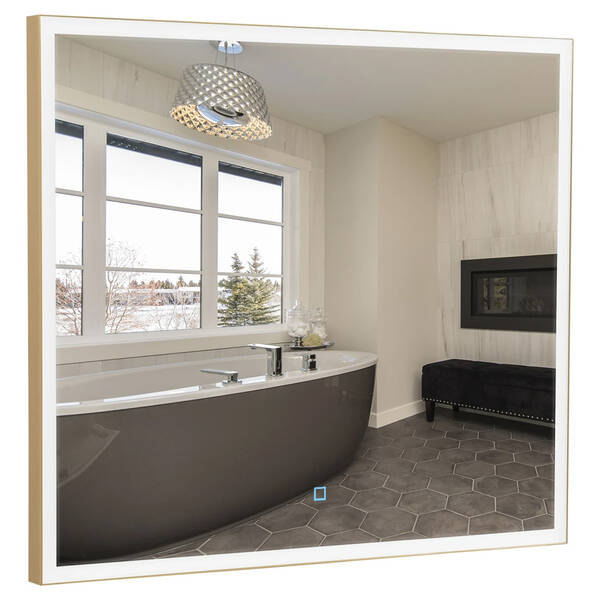 Дзеркало Аква Родос Luce 27431 з LED-підсвічуванням 800х700 мм, фото 1