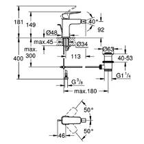 Смеситель для биде Grohe Cubeo 1018100000 хром, фото №2