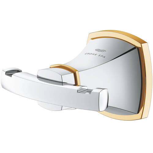 Крючок Grohe Grandera 40930IG0 двойной хром/золото, фото 3