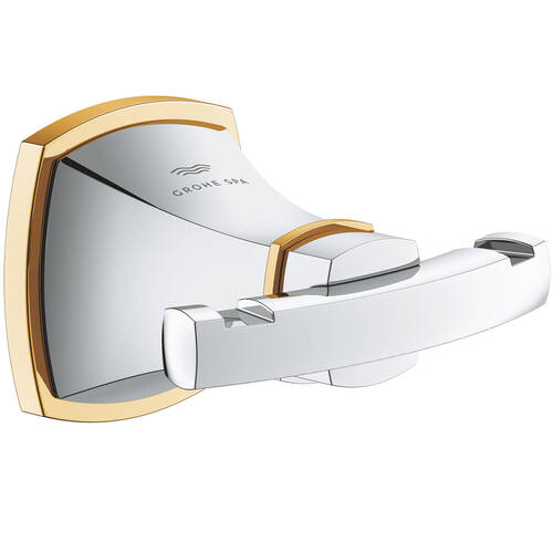 Крючок Grohe Grandera 40930IG0 двойной хром/золото, фото 1