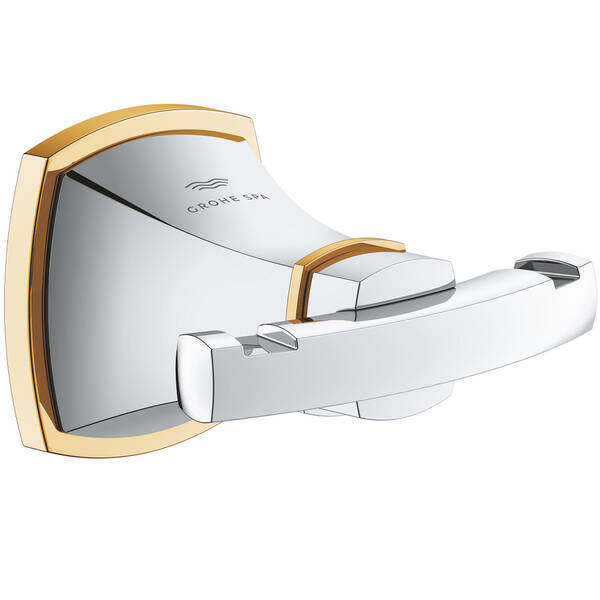 Крючок Grohe Grandera 40930IG0 двойной хром/золото, фото 1