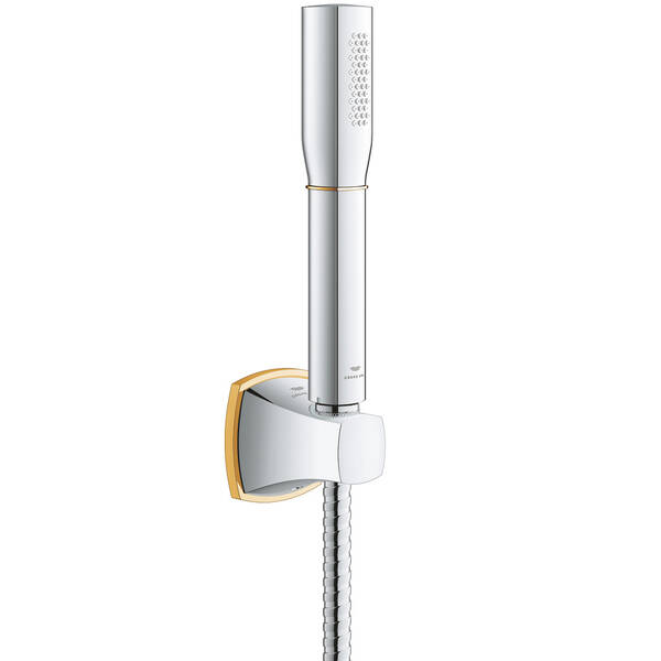 Ручний душ Grohe Grandera Stick 26901IG0 з тримачем, хром/золото, фото 1