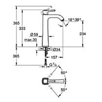 Змішувач для раковини Grohe Grandera 24371IG0 хром/золото, фото №2