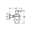 Дозатор для рідкого мила Grohe Grandera 40910IG0 з тримачем, хром/золото, фото 2