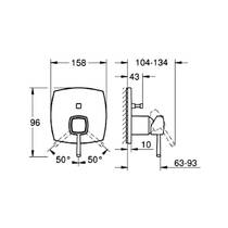 Змішувач прихованого монтажу для ванни Grohe Grandera 24260IG0 хром/золото, фото №2