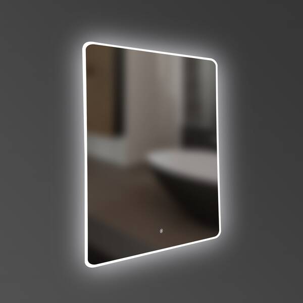 Дзеркало Devit Acqua 5255670 500х700 мм закруглене, з тачсенсором та LED підсвідкою, фото 2