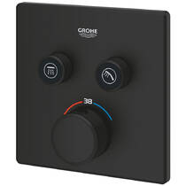 Смеситель скрытого монтажа для душа Grohe Grohtherm SmartControl 102166KF00 с термостатом, черный матовый, фото №5