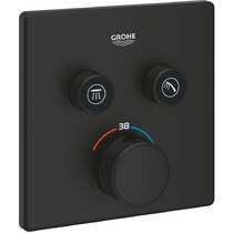 Смеситель скрытого монтажа для душа Grohe Grohtherm SmartControl 102166KF00 с термостатом, черный матовый, фото №1