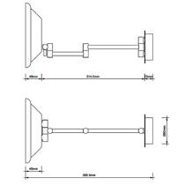 Косметичне дзеркало Decor Walther BS 17 Touch 0121700 з LED-підсвічуванням та збільшенням 5х, хром, фото №2
