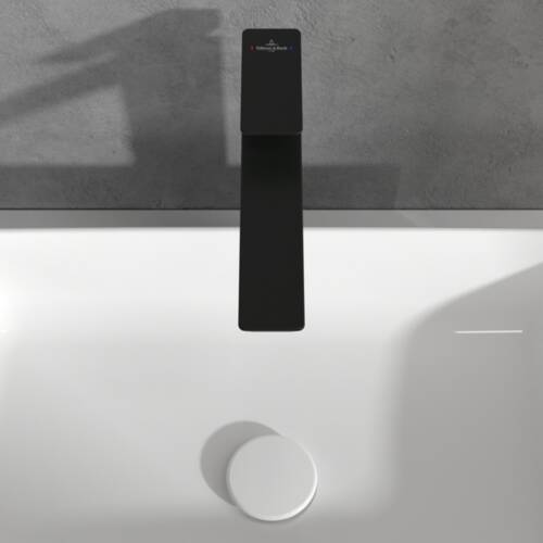 Змішувач для раковини Villeroy&Boch Subway 3.0 TVW112004000K5 високий, чорний матовий, фото 8