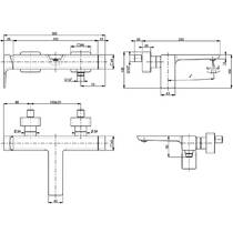 Смеситель для ванны Villeroy&Boch Subway 3.0 TVT11200200061 хром, фото №2
