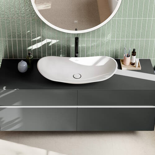 Змішувач для раковини Villeroy&Boch Loop&Friends TVW106106153K5 високий, чорний матовий, фото 9