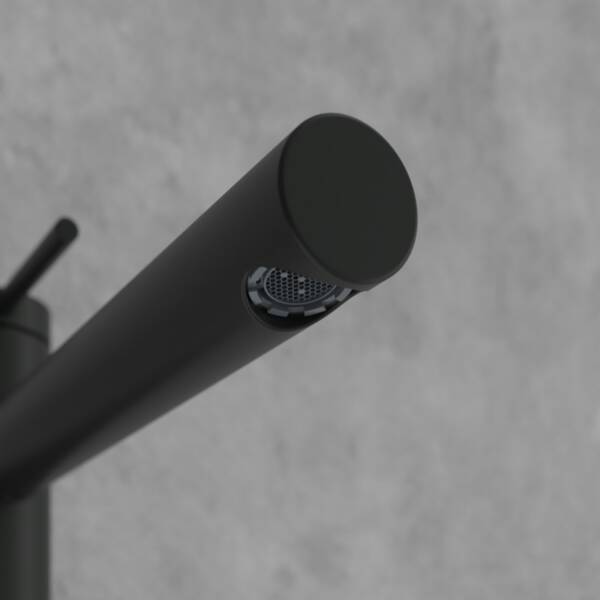 Змішувач для раковини Villeroy&Boch Loop&Friends TVW106106153K5 високий, чорний матовий, фото 5