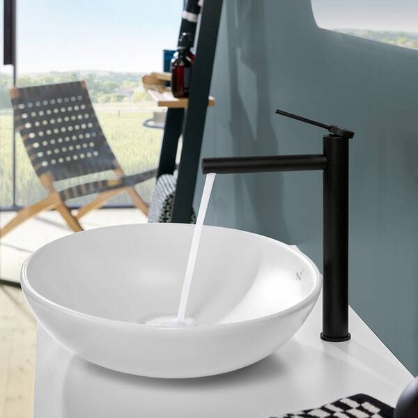 Змішувач для раковини Villeroy&Boch Loop&Friends TVW106106153K5 високий, чорний матовий, фото 11