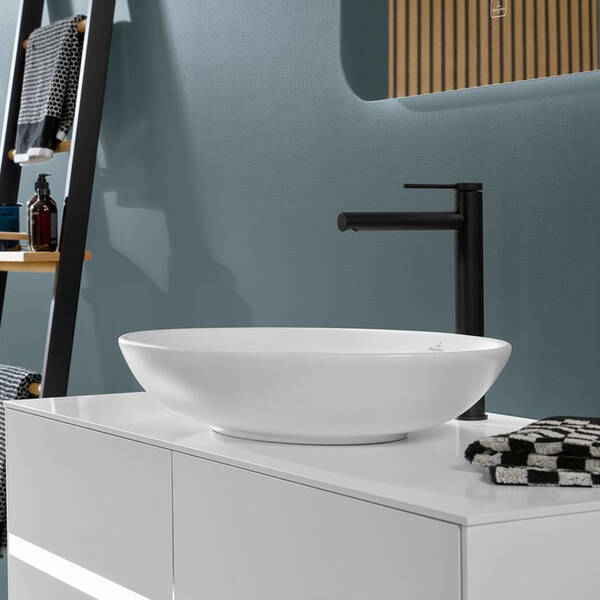 Змішувач для раковини Villeroy&Boch Loop&Friends TVW106106153K5 високий, чорний матовий, фото 10