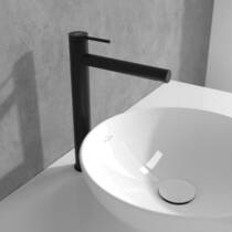 Змішувач для раковини Villeroy&Boch Loop&Friends TVW106106153K5 високий, чорний матовий, фото №3