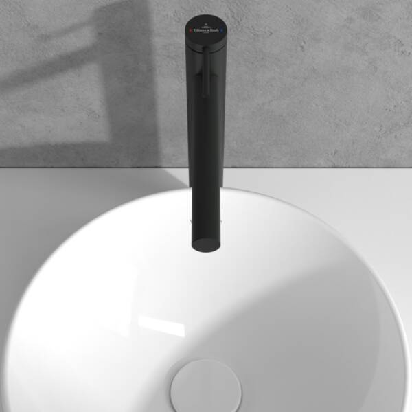 Змішувач для раковини Villeroy&Boch Loop&Friends TVW106106153K5 високий, чорний матовий, фото 7