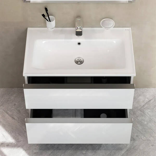 Тумба з раковиною AM.PM X-Joy S MTA-FHX0802WG-WCC0802WG підвісна 80 см білий глянець, фото 7