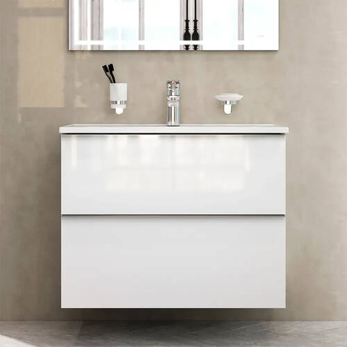 Тумба з раковиною AM.PM X-Joy S MTA-FHX0802WG-WCC0802WG підвісна 80 см білий глянець, фото 8