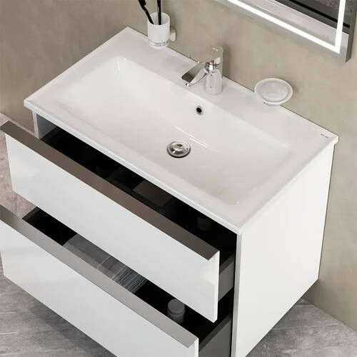 Тумба з раковиною AM.PM X-Joy S MTA-FHX0802WG-WCC0802WG підвісна 80 см білий глянець, фото 6