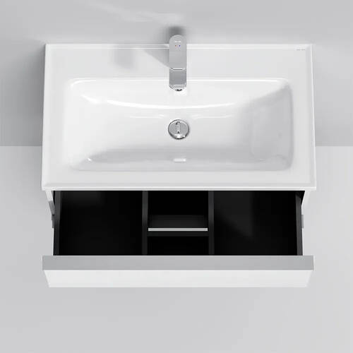 Тумба з раковиною AM.PM X-Joy S MTA-FHX0802WG-WCC0802WG підвісна 80 см білий глянець, фото 4