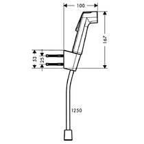 Гігієнічний душ Hansgrohe Bidette S EcoSmart 29238990 золото полірований, фото №2