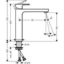 Змішувач для раковини Hansgrohe Vernis Shape 71591000 хром, фото №2