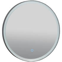 Зеркало Аква Родос Lorenzo 27300 с LED-подсветкой 500х500 мм черный, фото №4