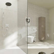 Змішувач прихованого монтажу для душу Hansgrohe ShowerSelect Comfort Q 15583700 з термостатом, на 2 функції, білий матовий, фото №3