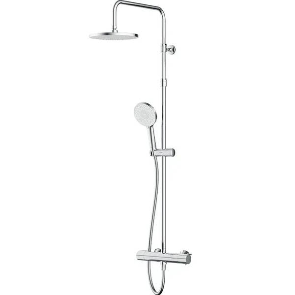 F0785A400 X-Joy, F0785A400  X-Joy, душ.система:  зм-ач д/душу з термостатом, душ.штанга,верхній душ 220мм, ручн душ, хром