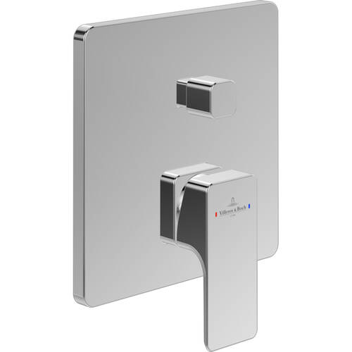 Змішувач прихованого монтажу для ванни/душу Villeroy&Boch Subway 3.0 TVS11200300061 хром, фото 1