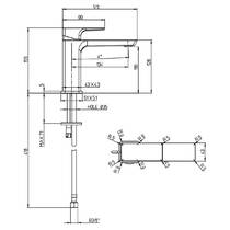 Змішувач для раковини Villeroy&Boch Subway 3.0 TVW112003000K5 чорний матовий, фото №2