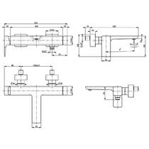 Смеситель для ванны Villeroy&Boch Subway 3.0 TVT112002000K5 черный матовый, фото №2