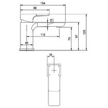 Змішувач для раковини Villeroy&Boch Subway 3.0 TVW11200100161 хром, фото №2