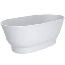 Ванна из искусственного камня Miraggio Molly 160х80 см белый глянец, фото №1