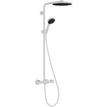 Душова система Hansgrohe Pulsify S Puro Showerpipe 24236700 з термостатом, білий матовий, фото №1