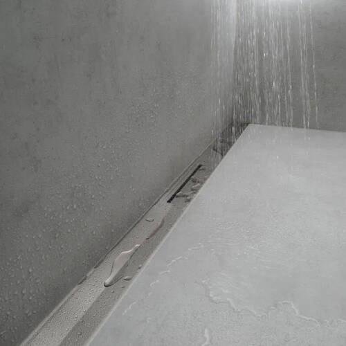 Решітка для душового каналу Hansgrohe RainDrain Flex Wall 56052000 хром 900 мм, фото 3