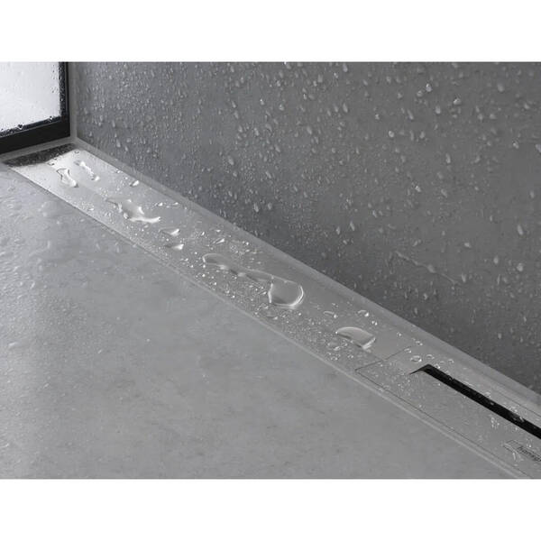 Решітка для душового каналу Hansgrohe RainDrain Flex Wall 56052000 хром 900 мм, фото 4