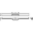 Решітка для душового каналу Hansgrohe RainDrain Flex Wall 56052000 хром 900 мм, фото 2