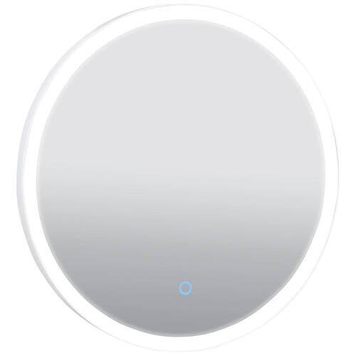 Зеркало Аква Родос Lorenzo 27304 с LED-подсветкой 700х700 мм белый, фото 3