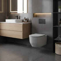 Унітаз підвісний Devit Art 3.0 3030140G безобідковий з кришкою soft-close, Vortex Flush, сірий мат, фото №7