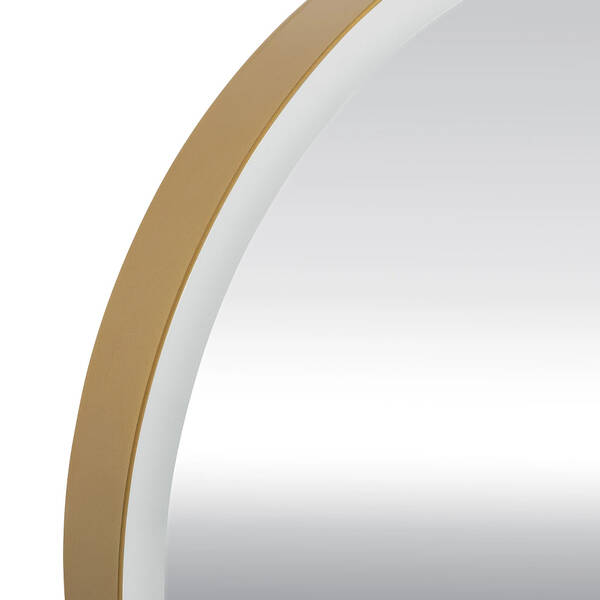 Зеркало Аква Родос Lorenzo 27428 с LED-подсветкой 700х700 мм золото, фото 4