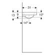 Раковина Geberit iCon Light 501.833.00.1 53 см білий глянець, фото 4