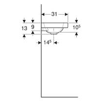 Раковина Geberit iCon Light 501.833.00.1 53 см білий глянець, фото №4
