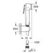 Гігієнічний душ Grohe Tempesta-F Trigger Spray 30 27513DL1 теплий захід сонця (брашоване рожеве золото), фото 3