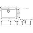 Мойка для кухни Hansgrohe S71 43302800 HG S711-F660 сталь, фото 2