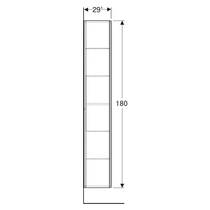 Пенал Geberit 505.083.00.7 36 см подвесной, серовато-бежевый матовый, фото №2